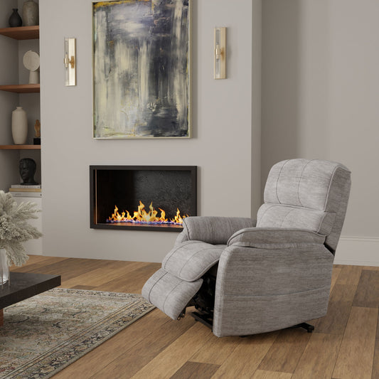 Lucie - Fabric Power Lift Chair - Gray