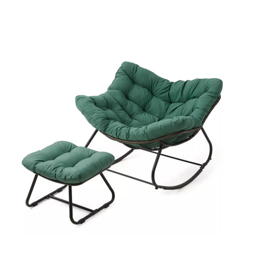 Egg Rocking Chair With Ottoman