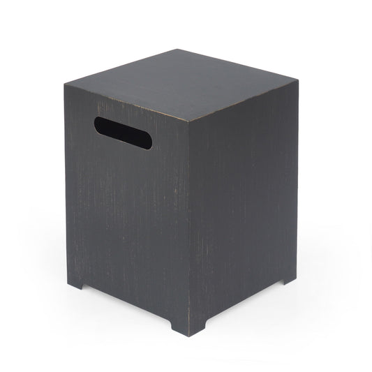 Modern Tank Holder Side Table With Powder Coated Frame
