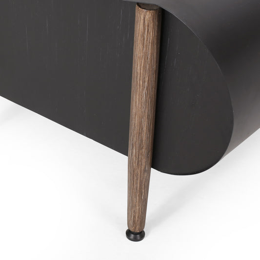 Vernon - Rectangle Fire Pit 50, 000 Btu - Dark Gray