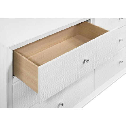 3 Piece Contemporary Bed Set With Wave Texture Panels And Angled Legs