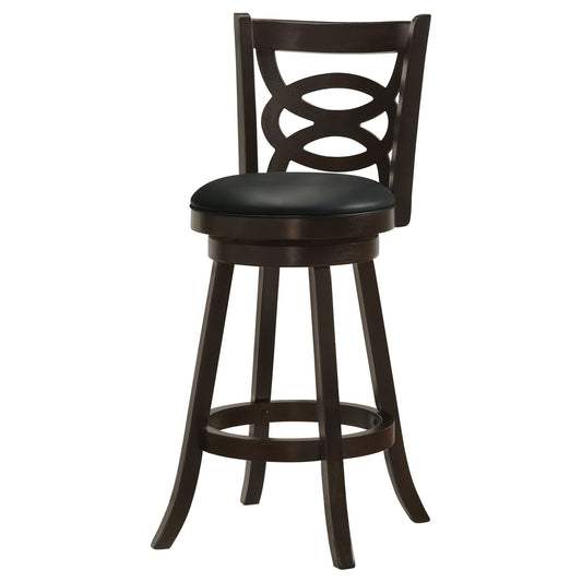Swivel Bar Stool (Set of 2) - Black