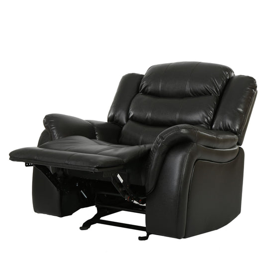 Classic Design Recliner, Upholstery Recliner, Glider Recliner - Black Berry