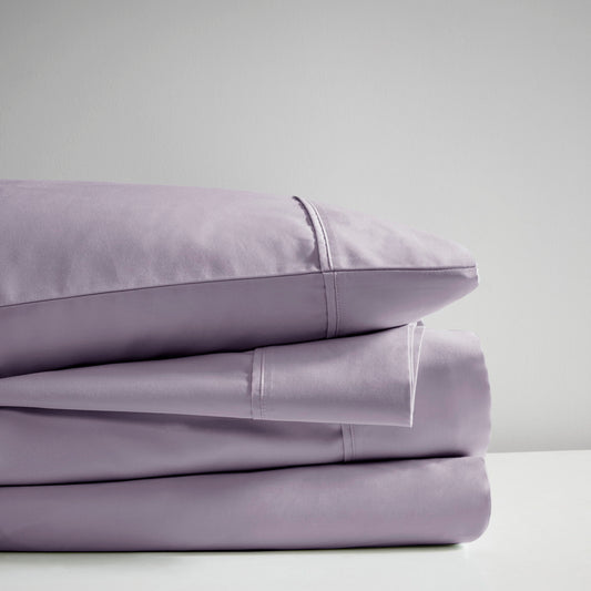 600 Thread Count - Cooling Cotton Blend 4-Piece Sheet Set - Purple