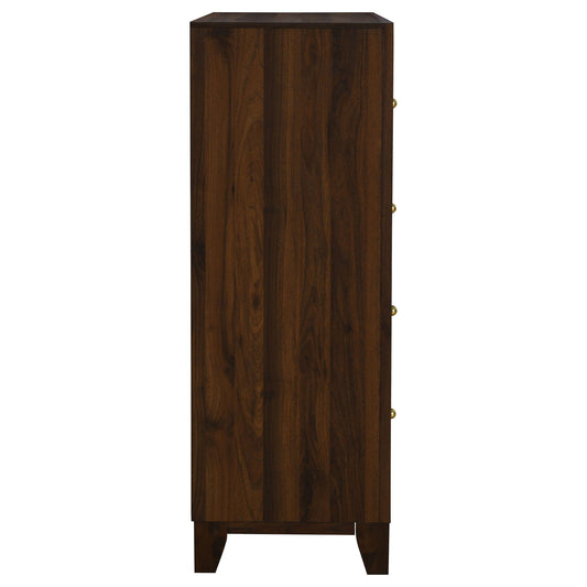 Anza - 4 Drawer Chest Storage Solution - Walnut