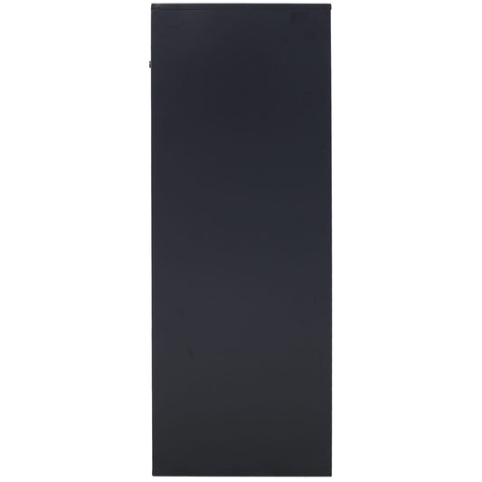 Large Steel Freestanding Floor Parcel Package Drop With Locking Letterbox Drop Mail Box With Multi Compartments - Black