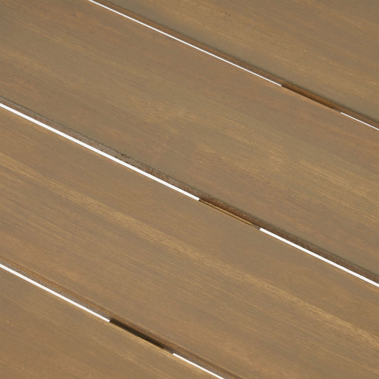 Outdoor 3 Piece Picnic Dining Set - Gray / Rustic Metal