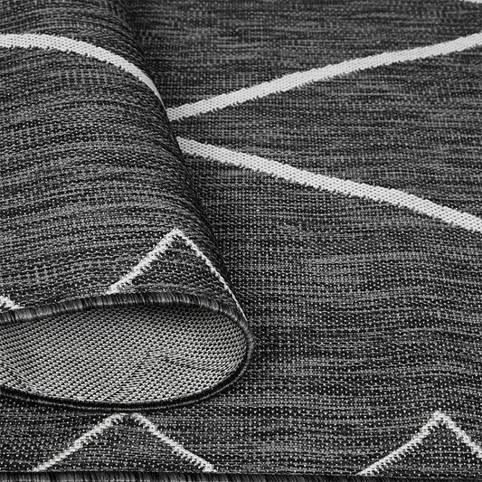 Darya - 8' X 10' Moroccan Indoor / Outdoor Rug - Gray / White