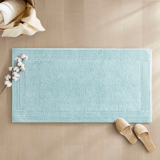 Splendor - 24" x 36" Tufted Reversible Bath Rug - Blue