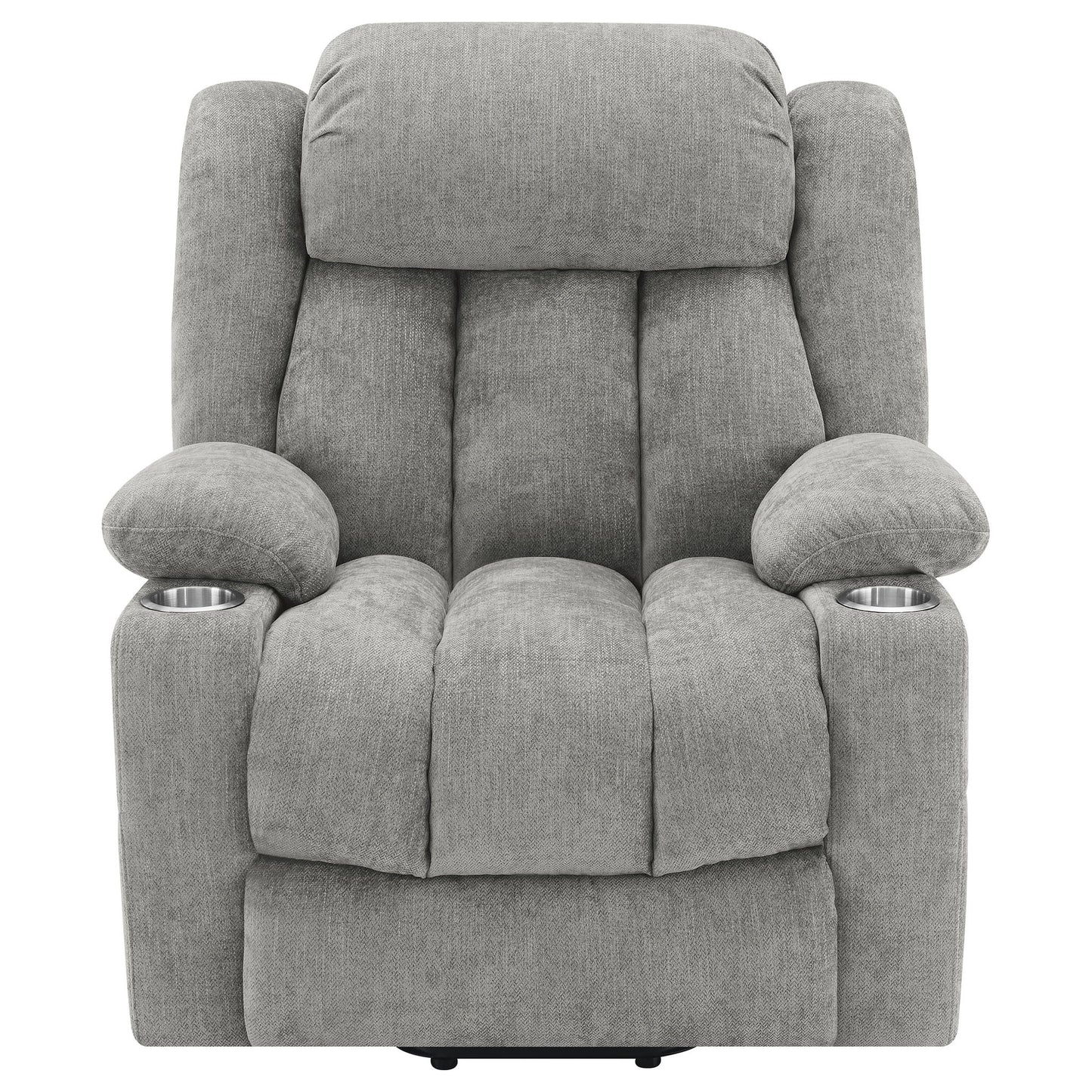 Beca - Upholstered Power Lift Recliner With Cupholders And USB Charging