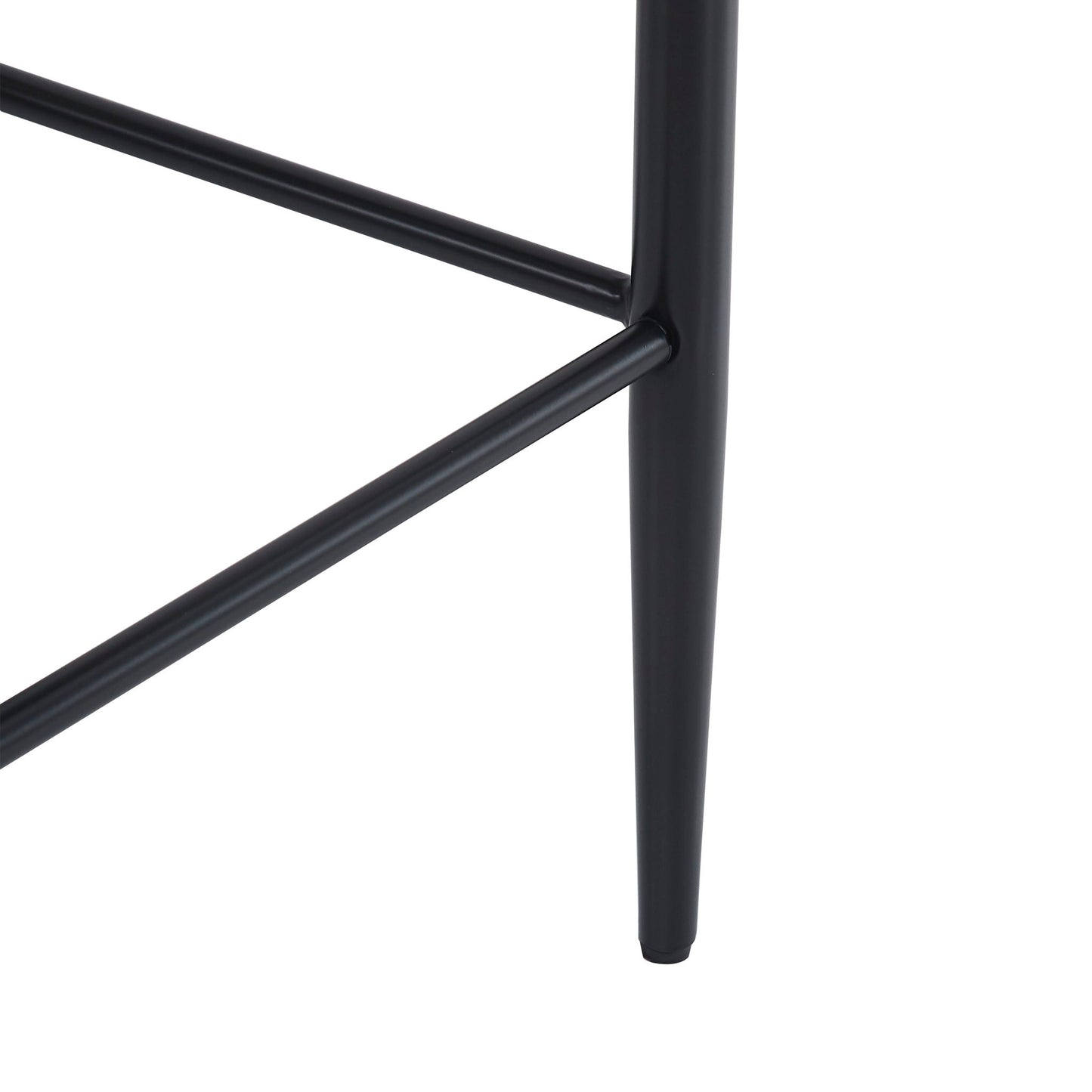 Upholstered Barstools With Back For Kitchen (Set of 2)