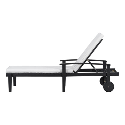 Jason - Chaise Lounge Adjustable Acacia Wood Outdoor Furniture