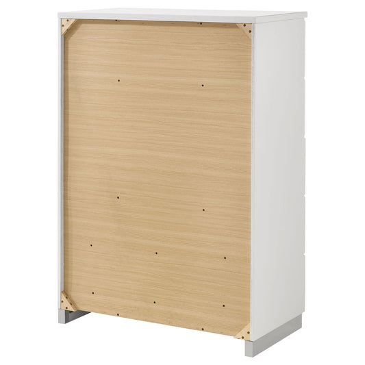 Dulcey - 5 Drawer Bedroom Chest - White
