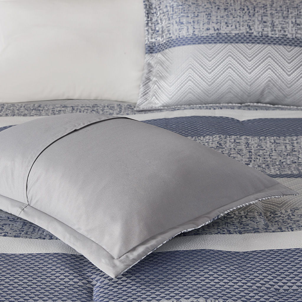 Rhapsody - Queen7 Piece Comforter Set - Navy