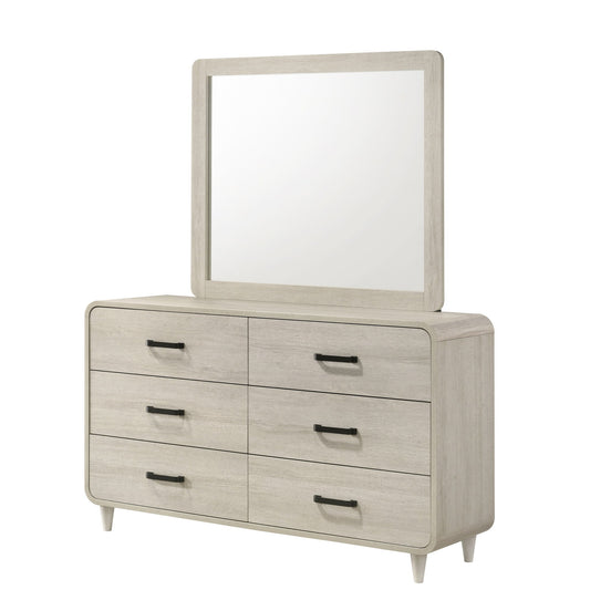 6 Drawer Dresser With Ample Storage Space - Antique White