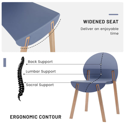 4 Piece Set Of Single Chairs With Long Table