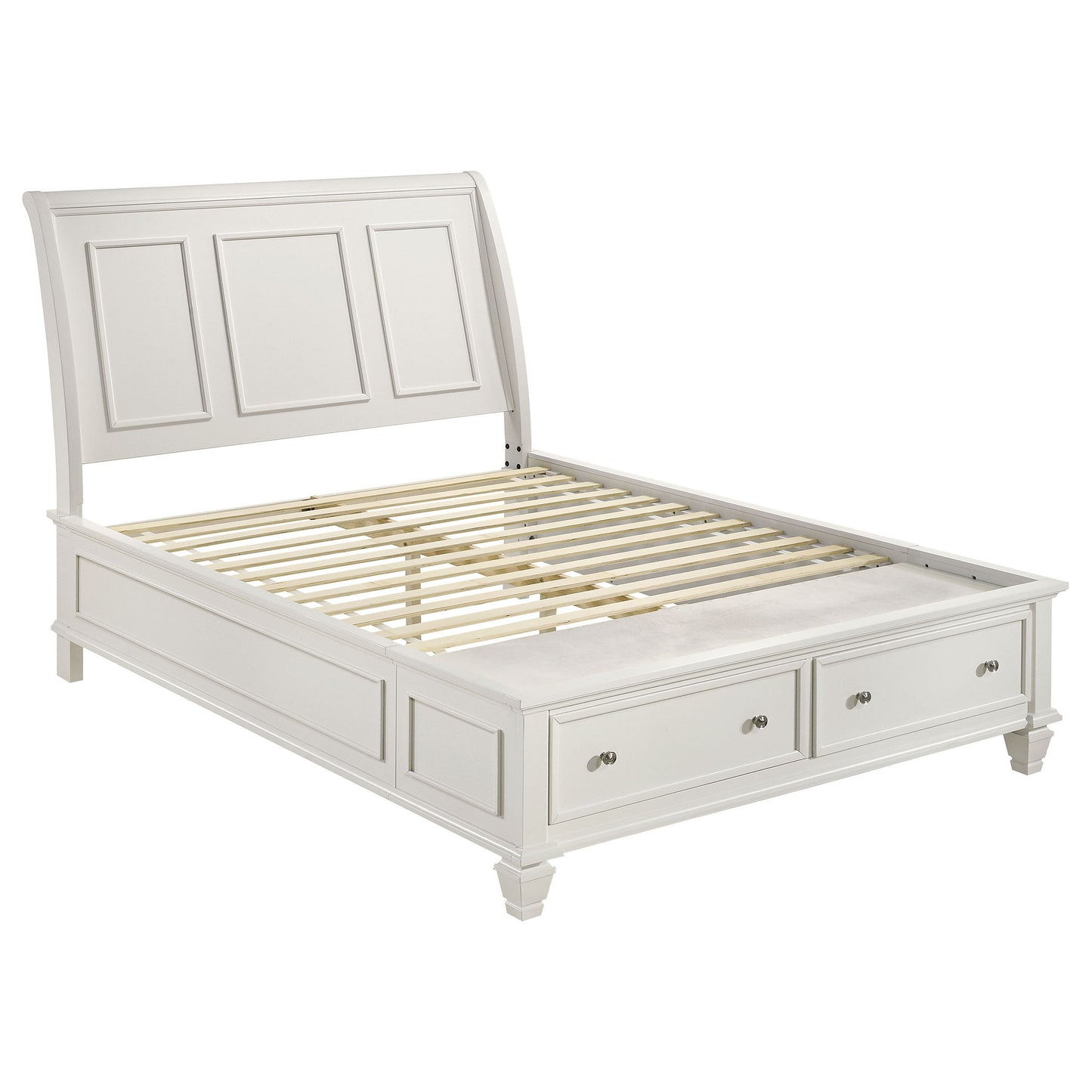 Rocco - 4 Piece Queen Bedroom Set - Cream White
