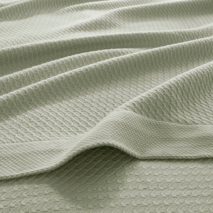 Egyptian Cotton - Twin Blanket - Sage Green