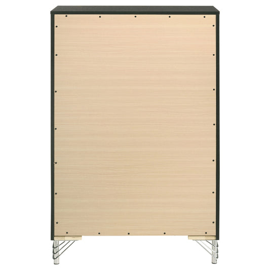 Malcolm - 5 Drawer Bedroom Chest - Black