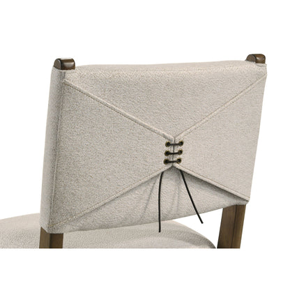 Crispin - 5 Piece Counter Height Dining Set With Upholstered Chairs - Brown