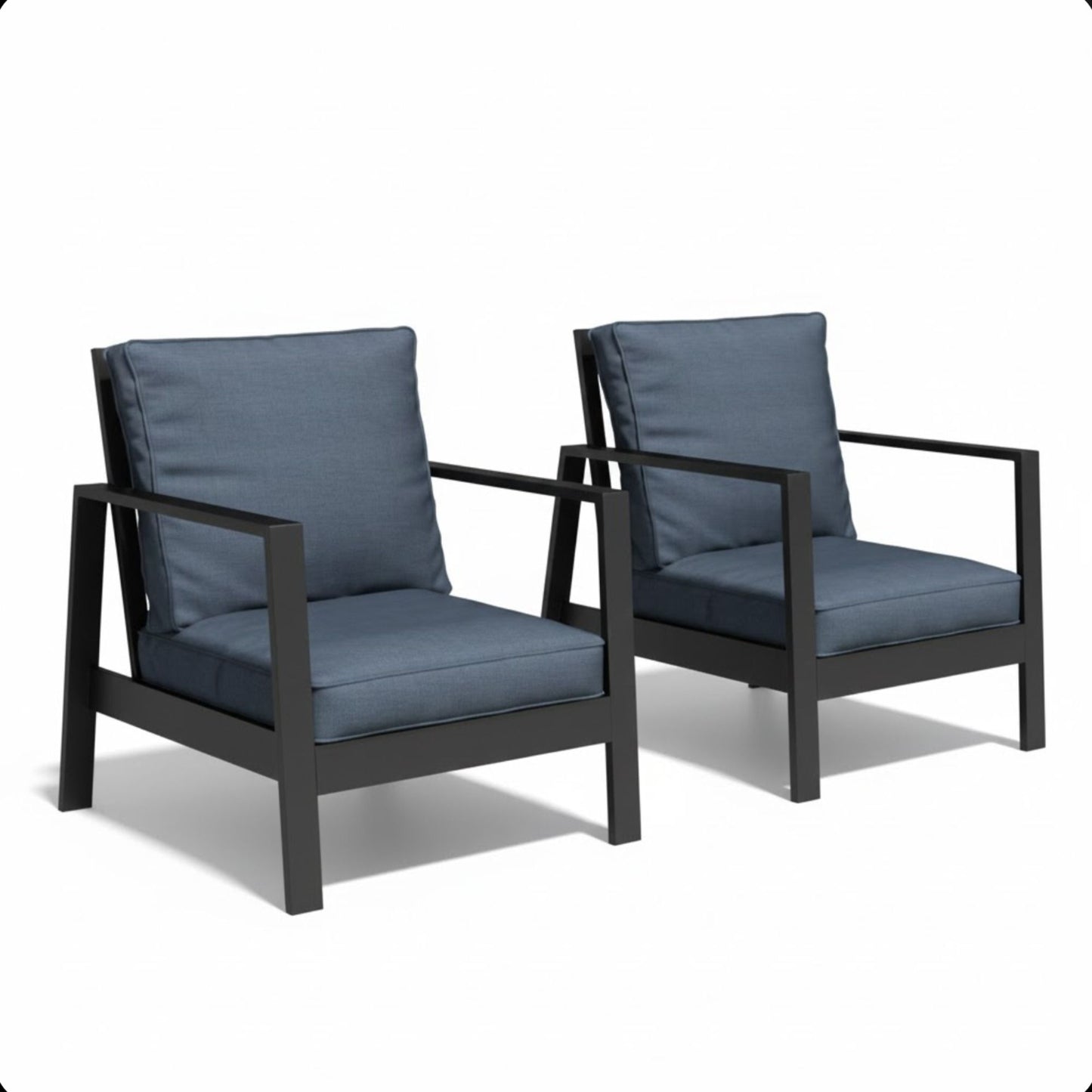 Modern 5 Seat Outdoor Patio Furniture Set With Coffee Table