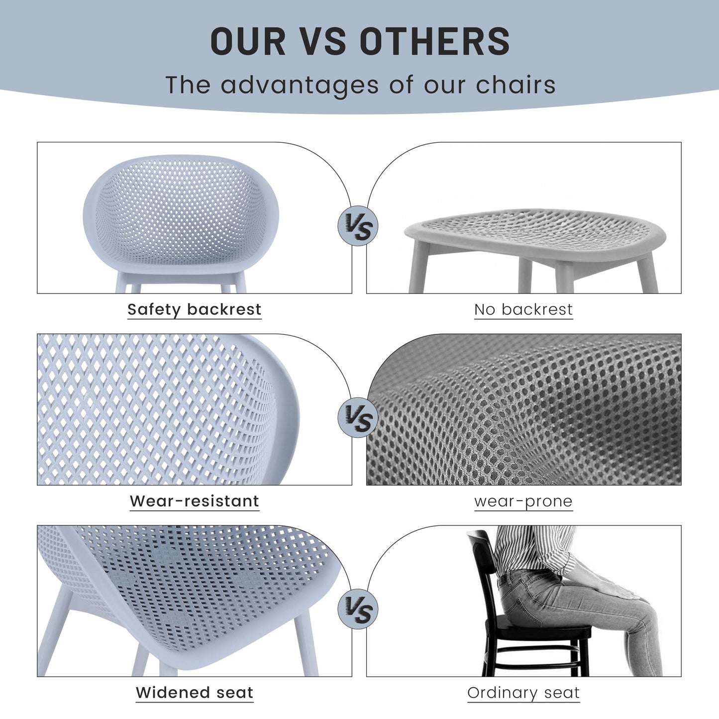 2 Pack Lounge Chair Set & Folding Square Table