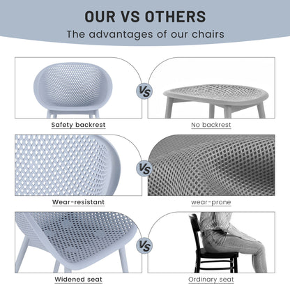 2 Pack Lounge Chair Set & Folding Square Table