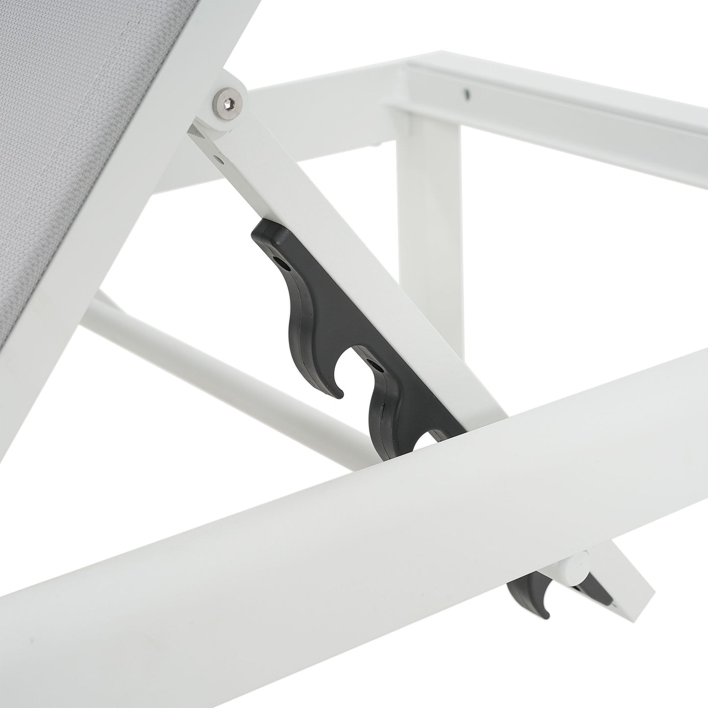 Outdoor Patio Chaise Lounge With 5 Reclining Positions