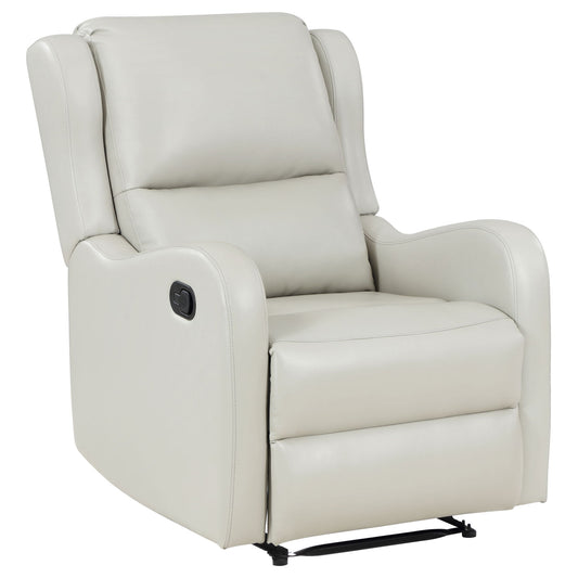 Cortland - Upholstered English Arm Recliner Chair Comfort Enhancing Lounge Chair - Ivory