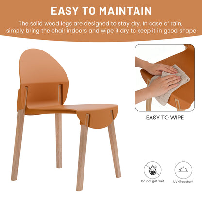 4 Piece Set Of Single Chairs With Long Table