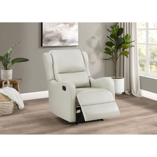 Cortland - Upholstered English Arm Recliner Chair Comfort Enhancing Lounge Chair - Ivory