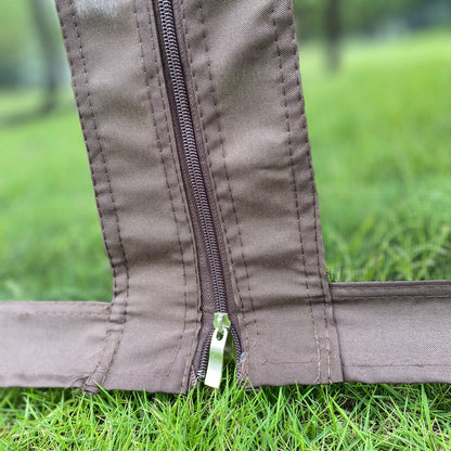 Patio Gazebo Tent With Ventilated Double Roof And Mosquito Net For Backyard Or Garden