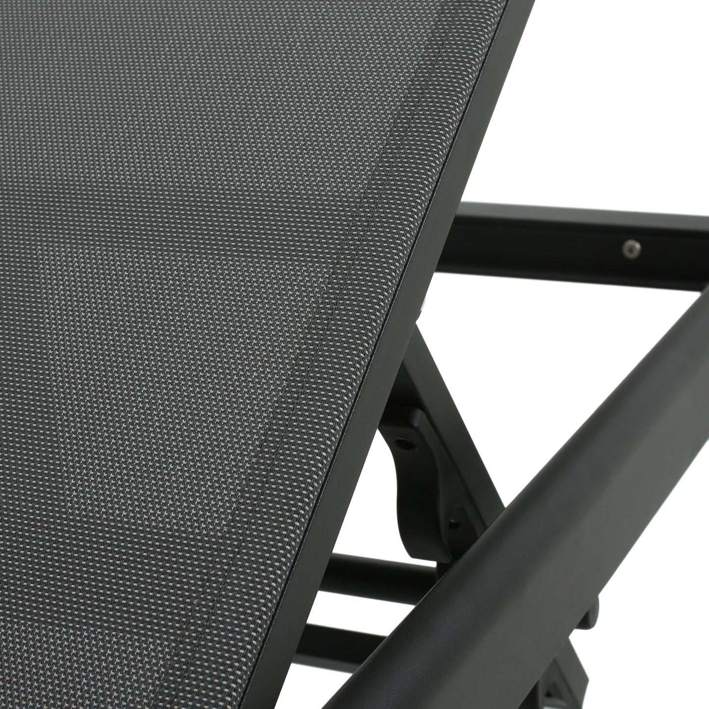 Outdoor Patio Chaise Lounge With 5 Reclining Positions