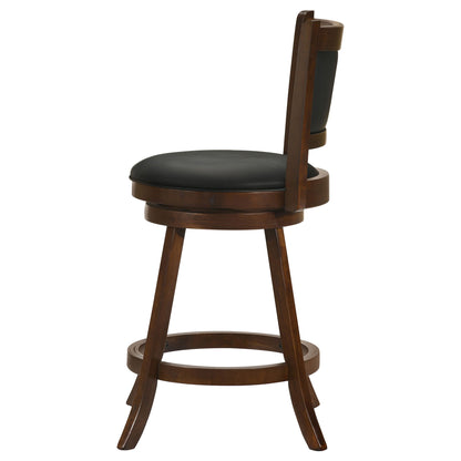 Swivel Stool With Swivel Base (Set of 2) - Black / Brown
