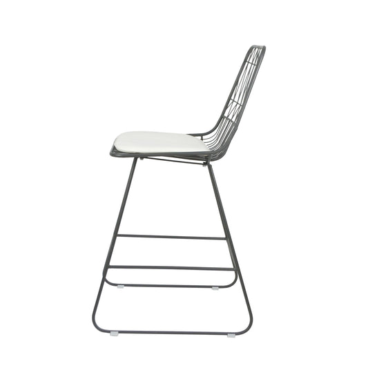 Yearning - Iron Counter Stool With Water Resistant Cushion