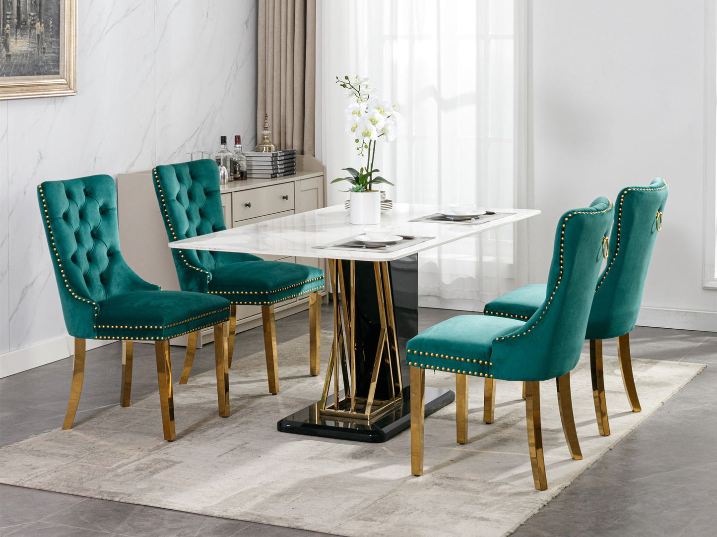 Nikki - Modern, High-End Tufted Dining Chair (Set of 2)