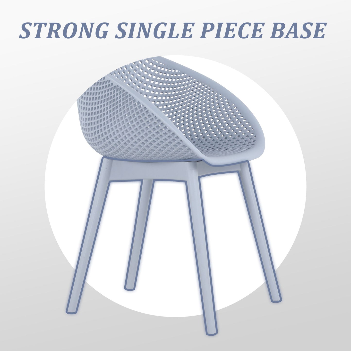 4 Pack Lounge Chair Set With Long Table