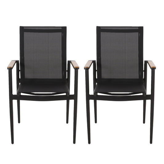Barrister - Dining Chair (Set of 2) - Black / Natural