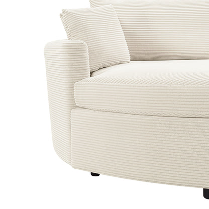 Oversized Double Chaise Lounge Sofa With USB Ports