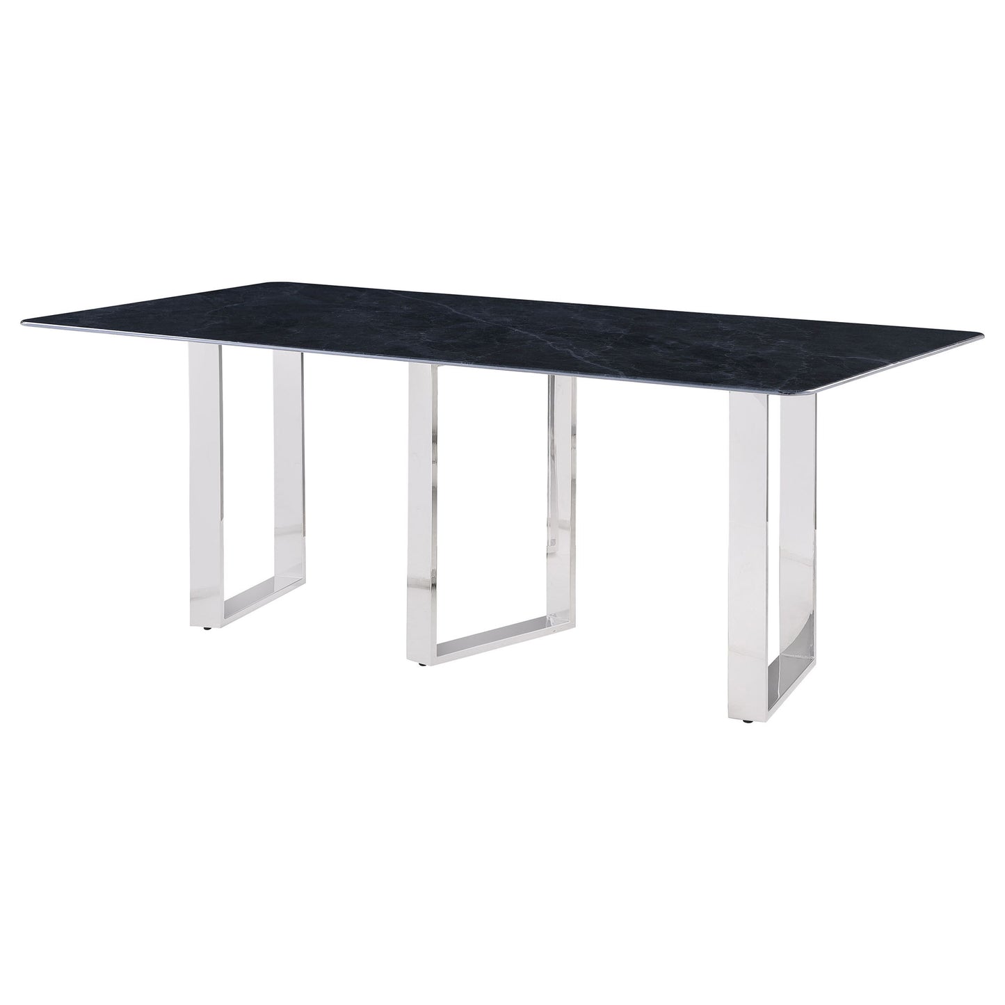 Forster - Rectangular Sintered Stone Dining Table - Gray