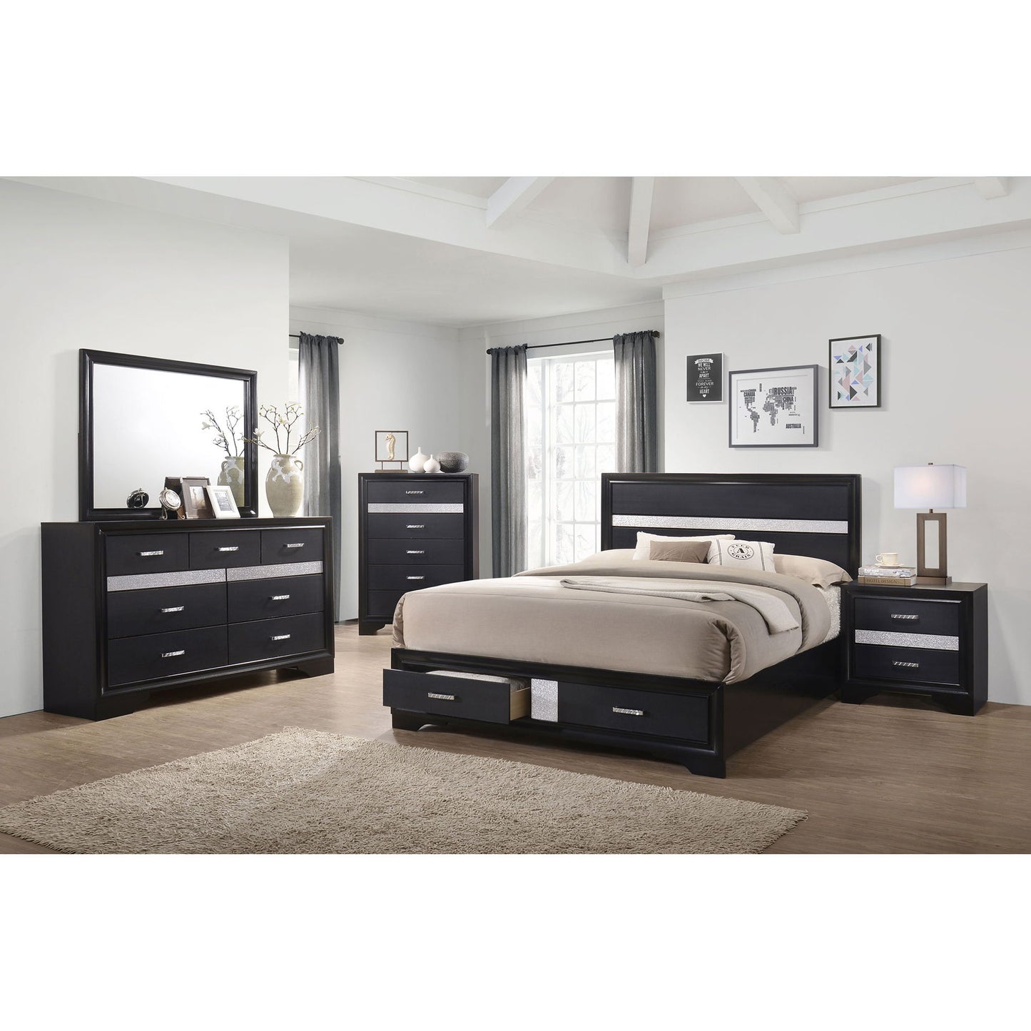 Corbin - Glittering Bedroom Set