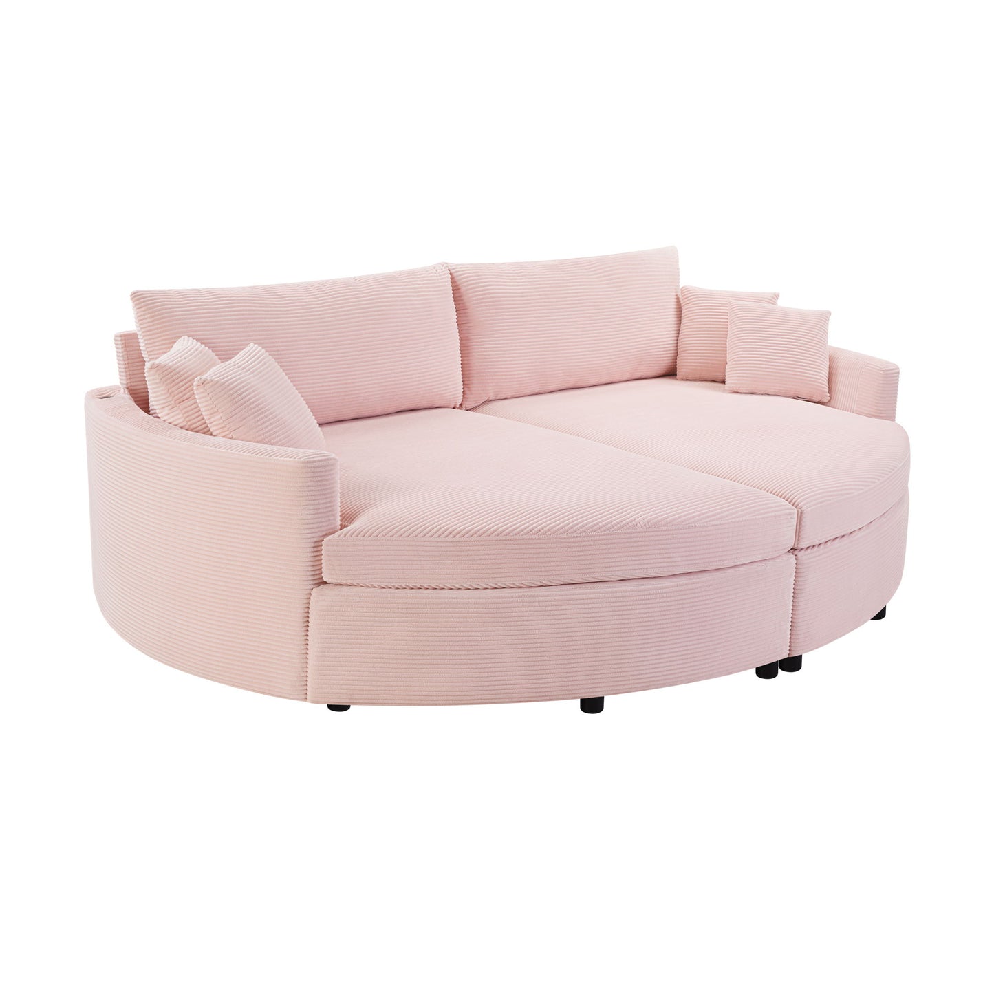 Oversized Double Chaise Lounge Sofa With USB Ports