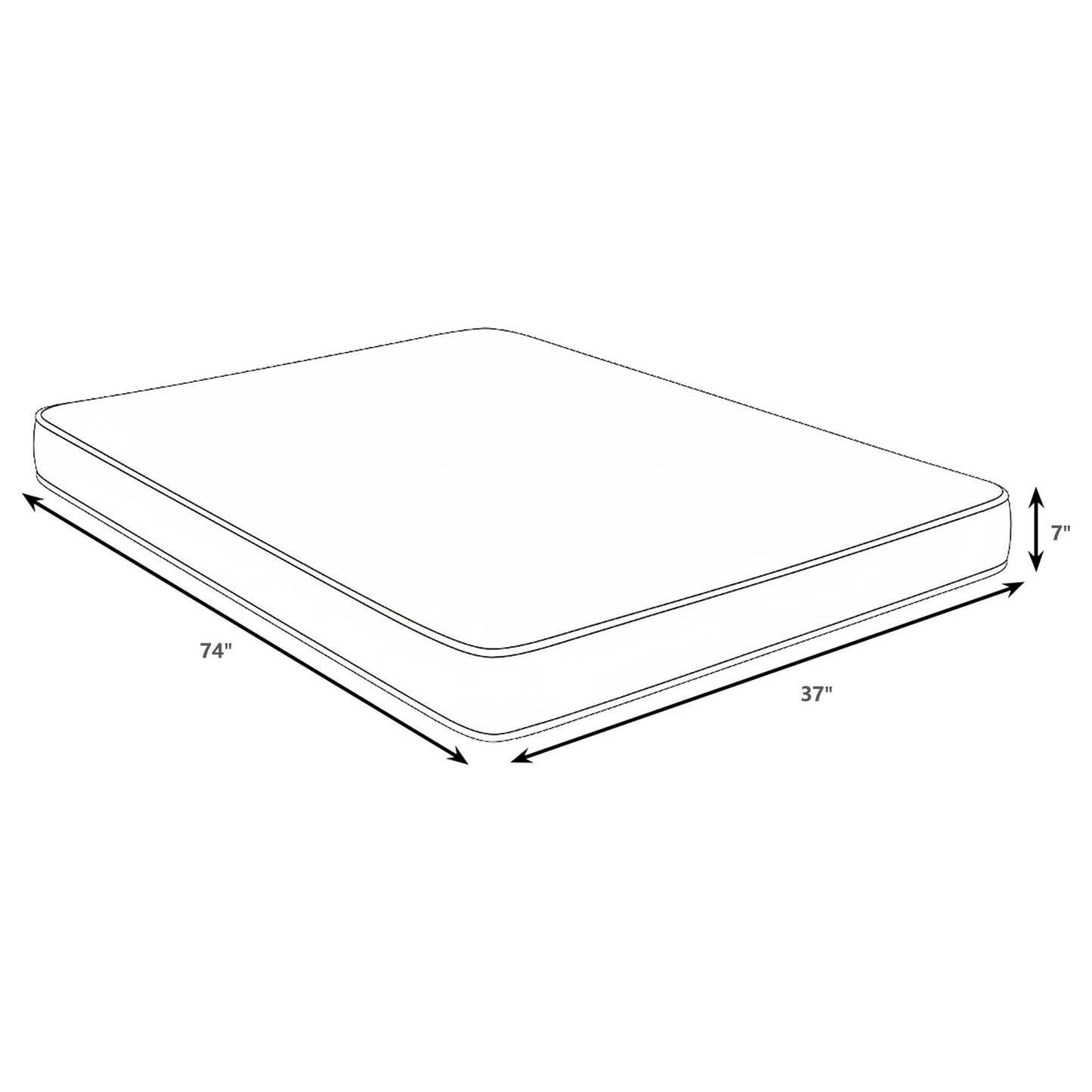 Cienaga - Twin Mattress With Firm Support - White