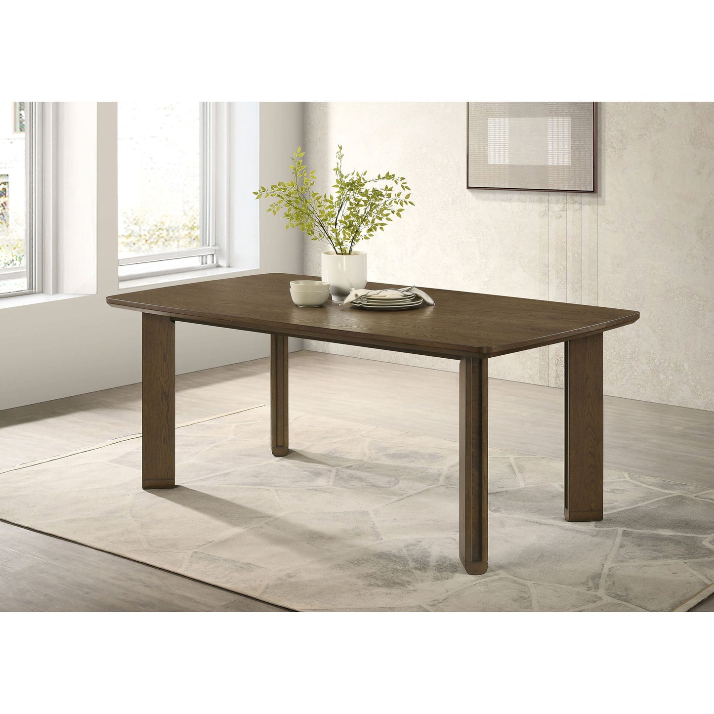 Crispin - Rectangular Dining - Brown