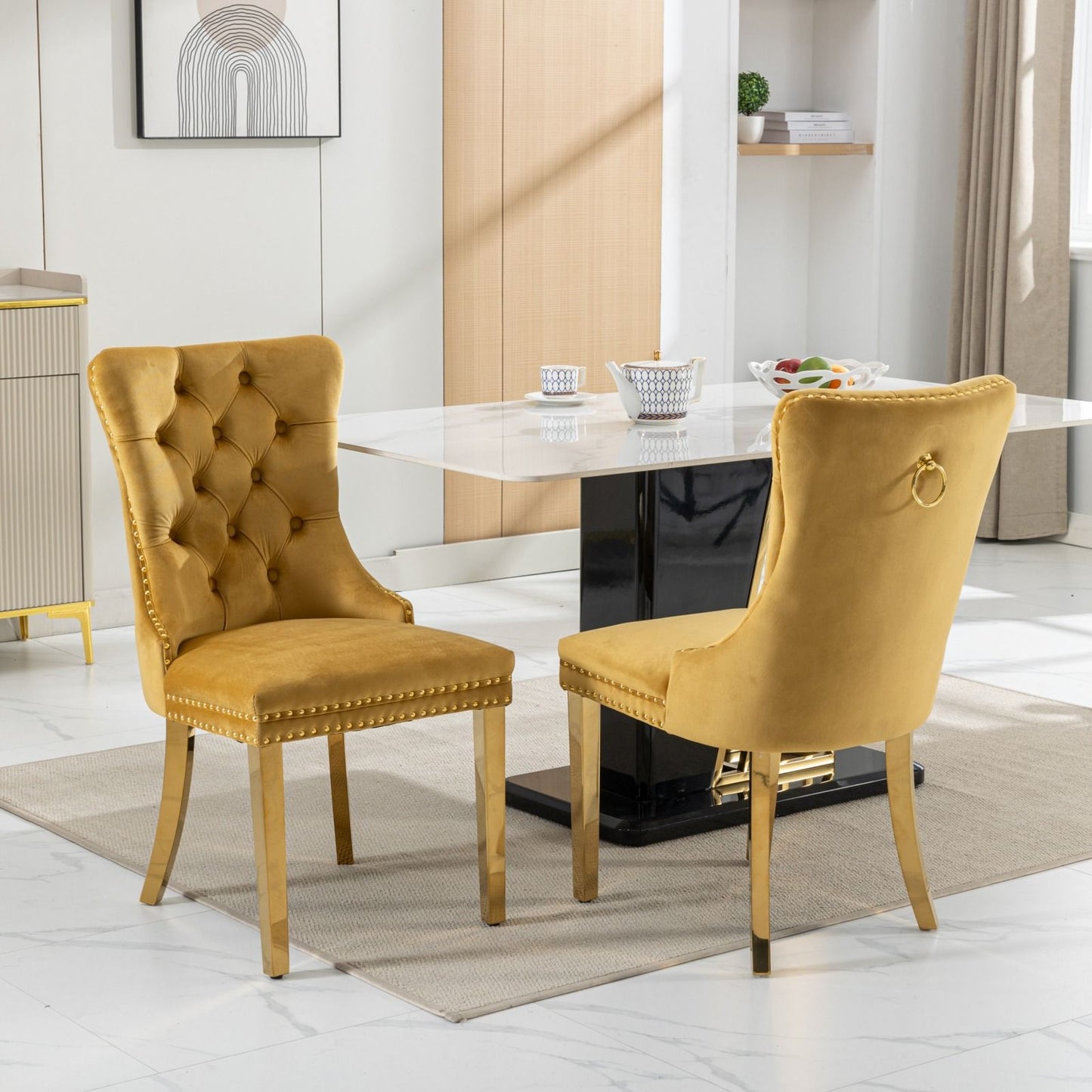 Nikki - Modern, High-End Tufted Dining Chair (Set of 2)