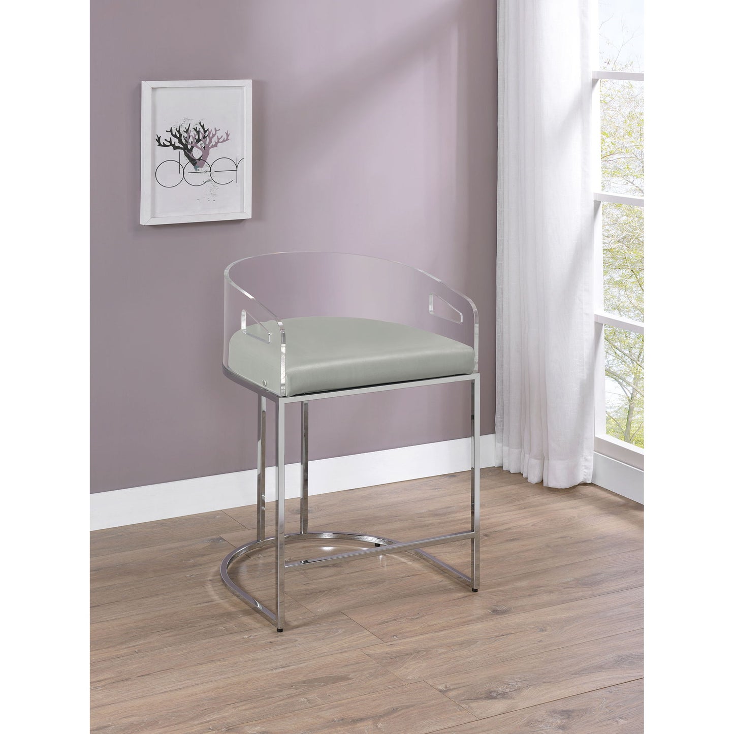 Counter Height Stools (Set of 2) - Gray