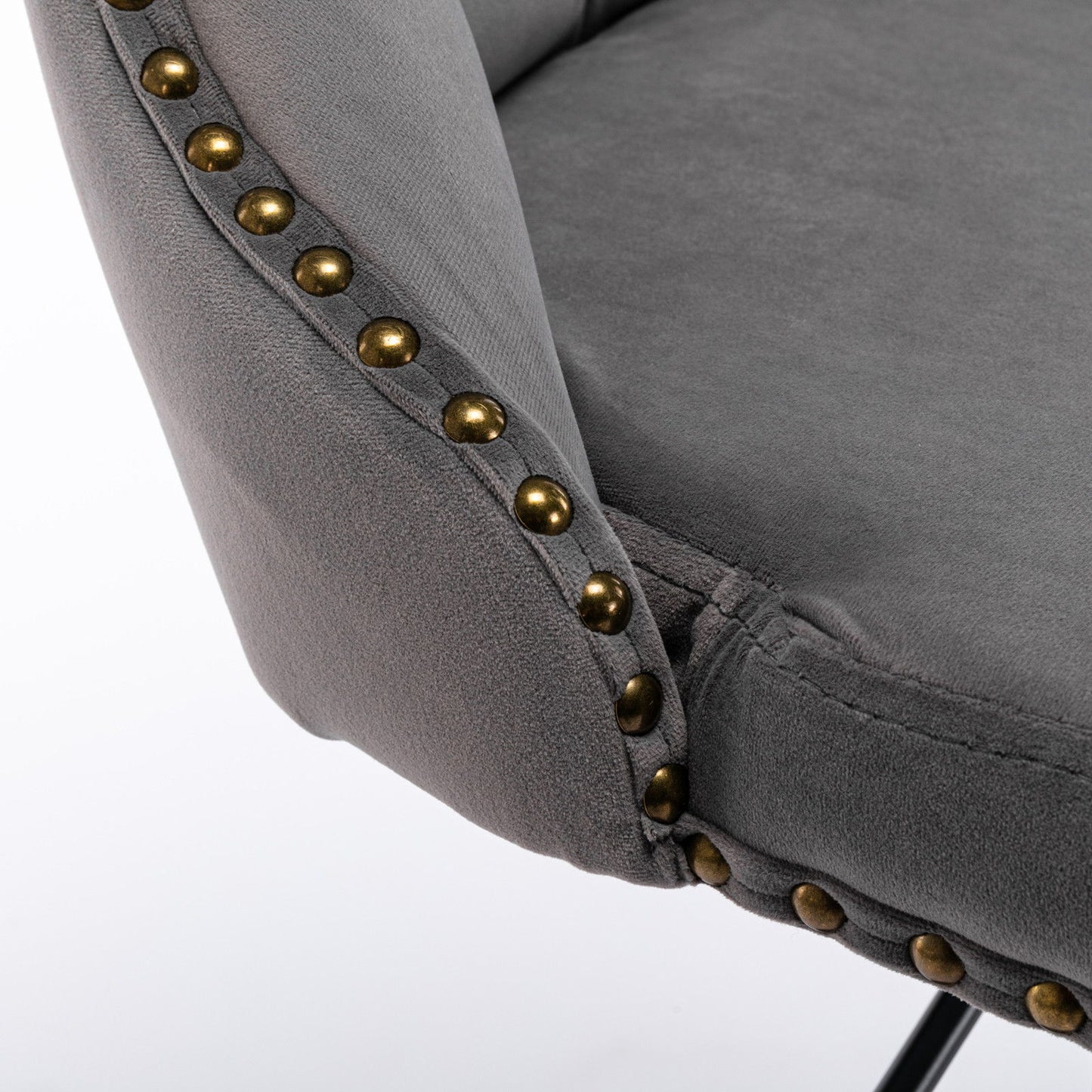 Swivel Barstools Adjusatble Seat Height, Modern Upholstered Bar Stools With Backs Comfortable Tufted For Home Pub And Kitchen Island (Set of 2)