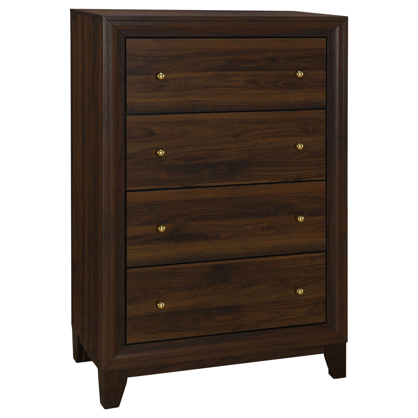 Anza - 4 Drawer Chest Storage Solution - Walnut