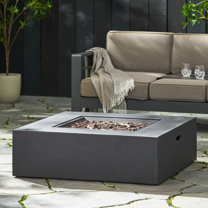 Modern 50, 000 Btu Square Fire Table With Propane Tank