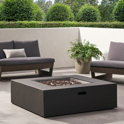 Modern 50, 000 Btu Square Fire Table With Propane Tank